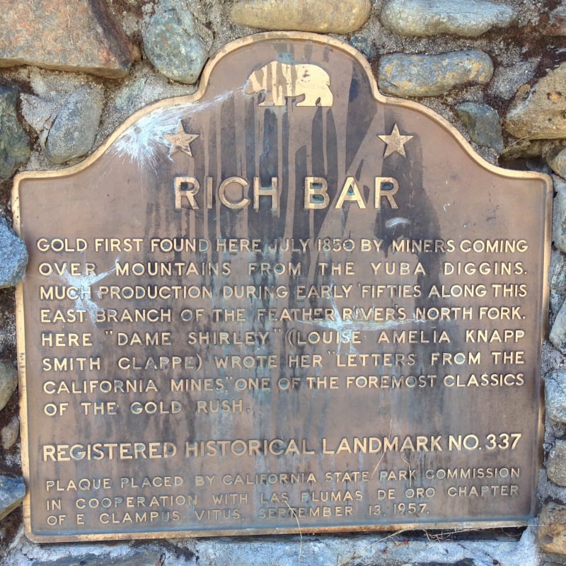 NO. 337 RICH BAR - State Plaque