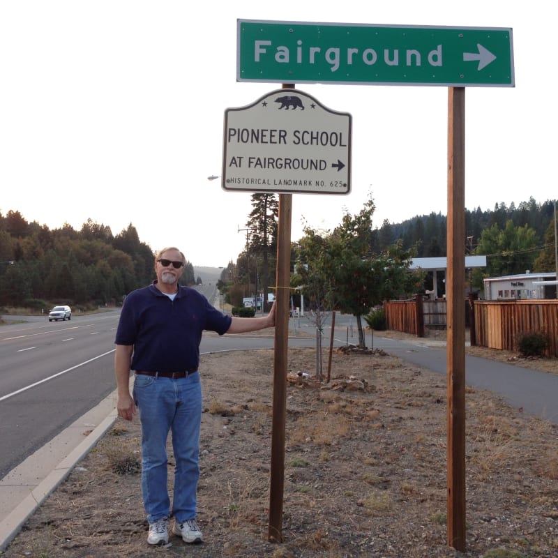 NO. 625 PIONEER SCHOOLHOUSE -  State Street Sign