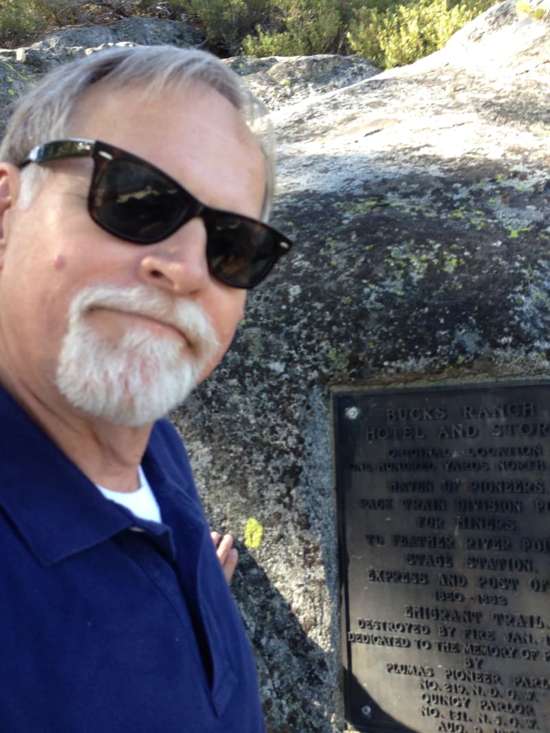 NO. 197 BUCK'S LAKE - Plaque is up in the rocks behind the marina.