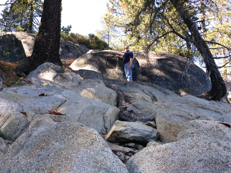 NO. 197 BUCK'S LAKE - Rock formation behind the marina.