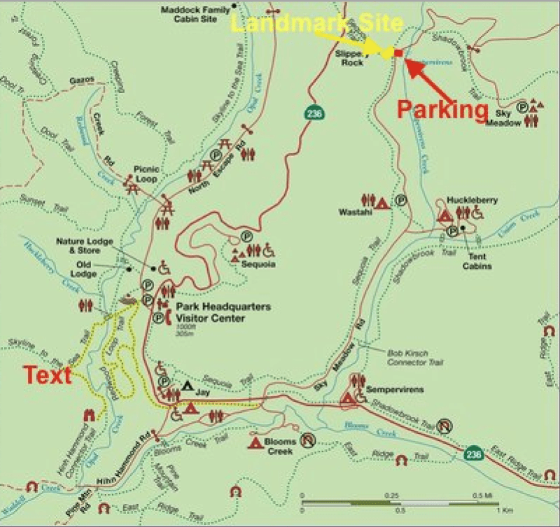 NO. 827 BIG BASIN REDWOODS STATE PARK - Map to SlipperyRock