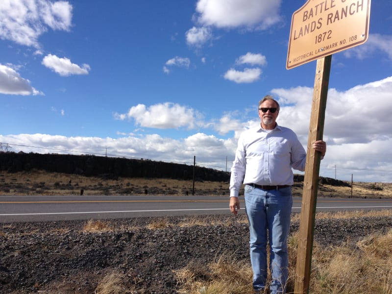 NO. 108 BATTLE OF LAND'S RANCH- Marker and Site