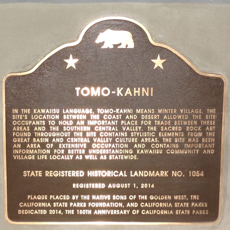 CHL No. 1054 TOMO KAHNI - STATE PLAQUE