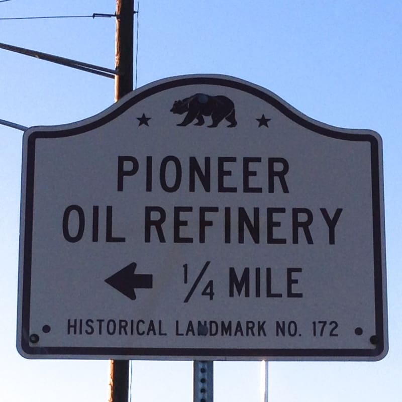 CHL #172 - Pioneer Oil Refinery = State Street Sign