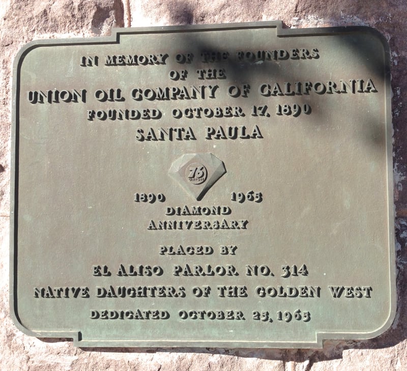 NO. 996 UNION OIL COMPANY BUILDING - 100th Anniversary Plaque