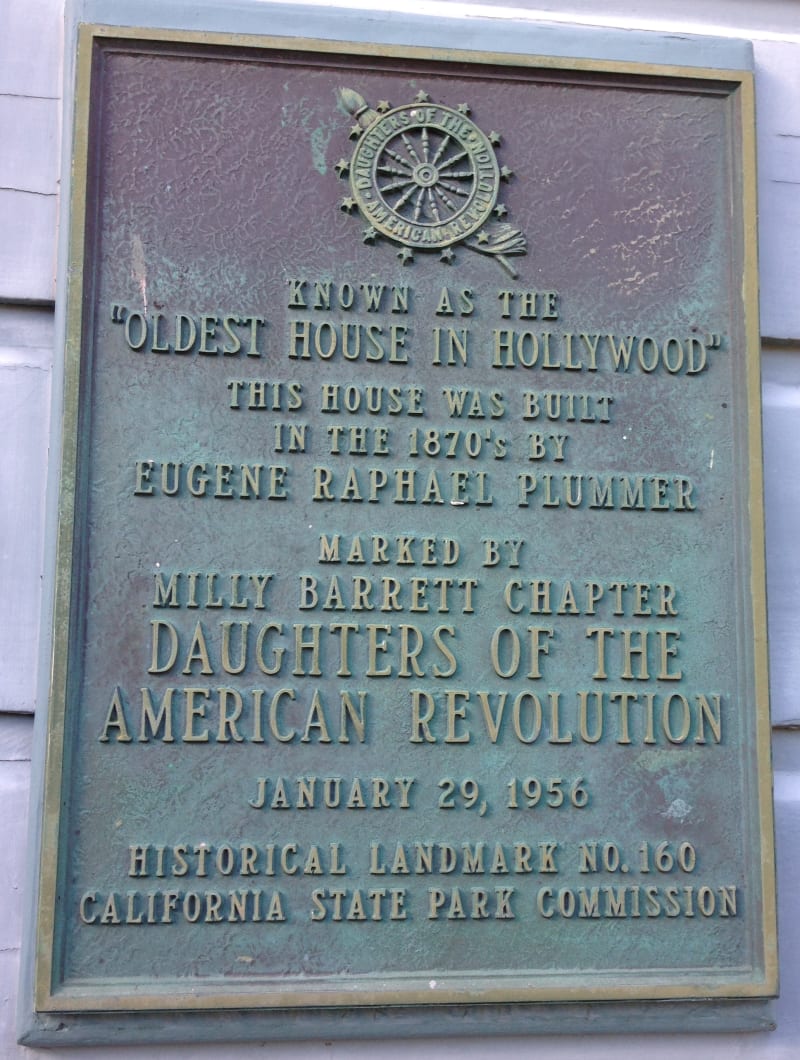 NO. 160 PLUMMER HOUSE- Private Plaque