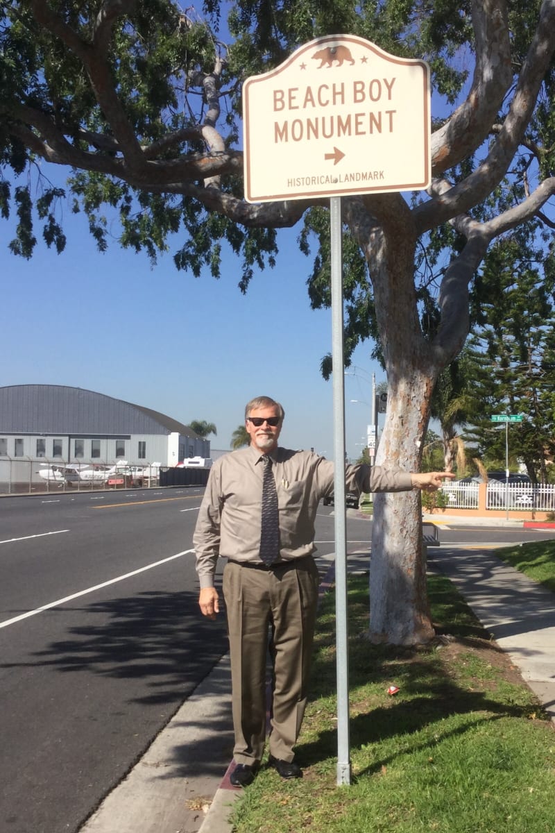 CHL No. 1041 Beach Boys Historic Landmark - Street Marker