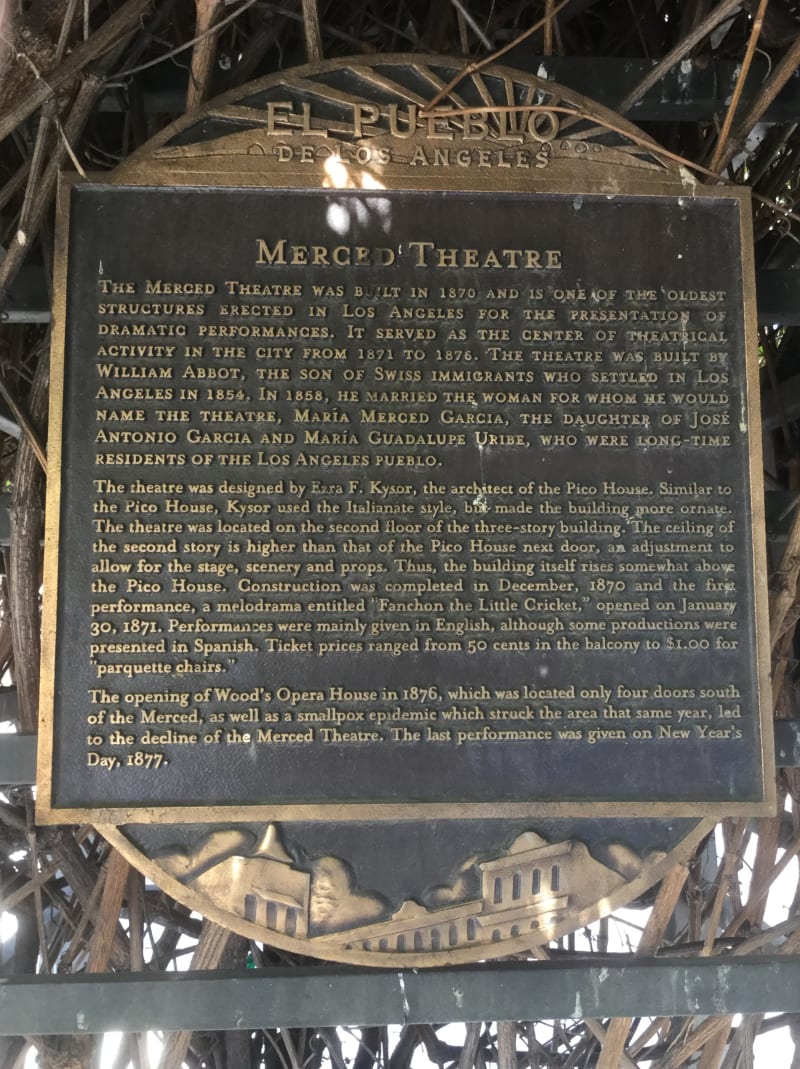 NO. 171 MERCED THEATRE - Private Plaque