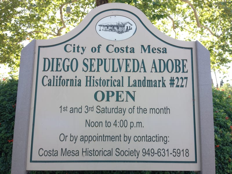 NO. 227 DIEGO SEPÚLVEDA ADOBE - Park Hours