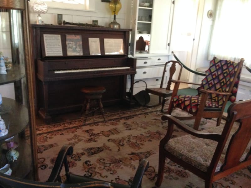 NO. 1015 RICHARD NIXON BIRTHPLACE - Parlor. Nixon Played 5 instruments.