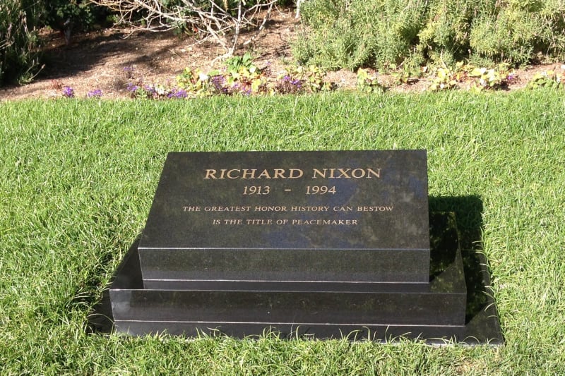 NO. 1015 RICHARD NIXON BIRTHPLACE - Nixon is buried right behind his old home.