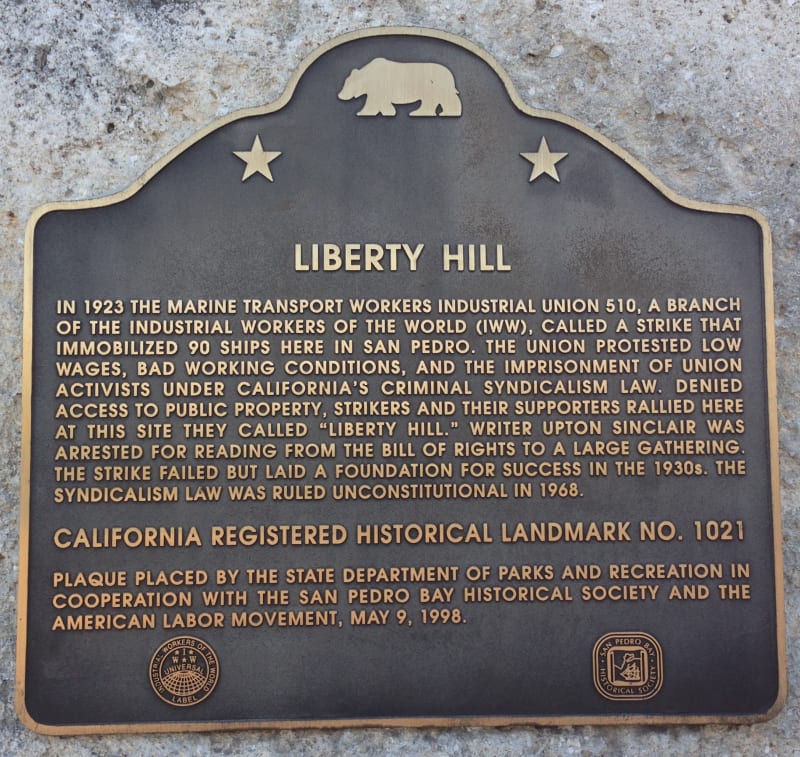 NO. 1021 LIBERTY HILL SITE - State Plaque