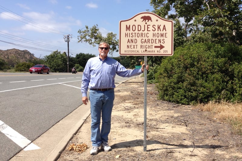 NO. 205 MODJESKA'S HOME - Road Sign