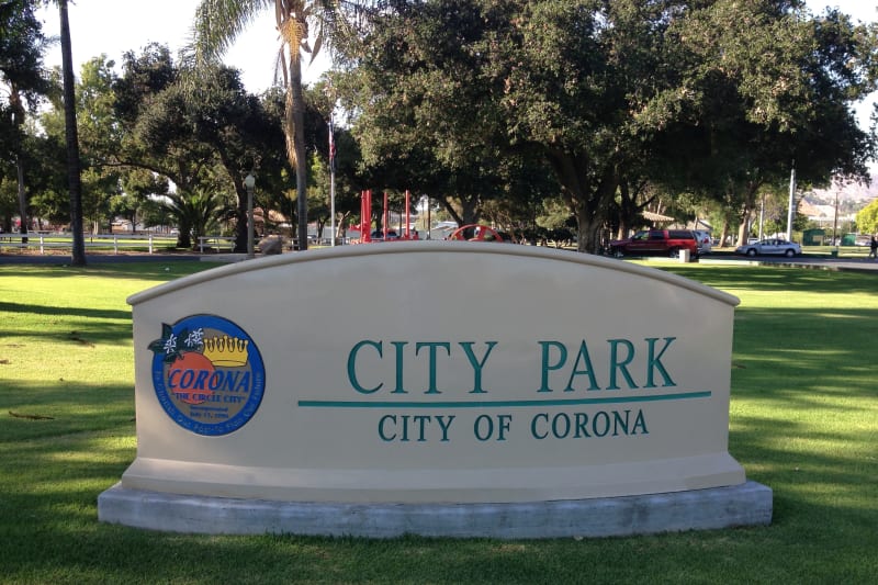 NO. 738 CORONA FOUNDERS MONUMENT - Corona City Park