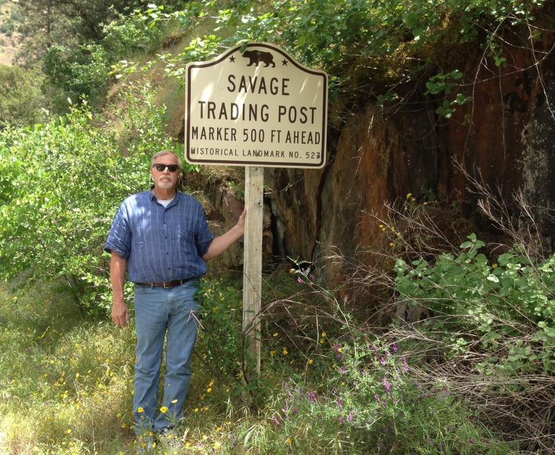 NO. 527 SAVAGE TRADING POST - Road Sign