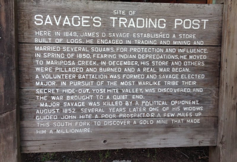 NO. 527 SAVAGE TRADING POST - Private Sign