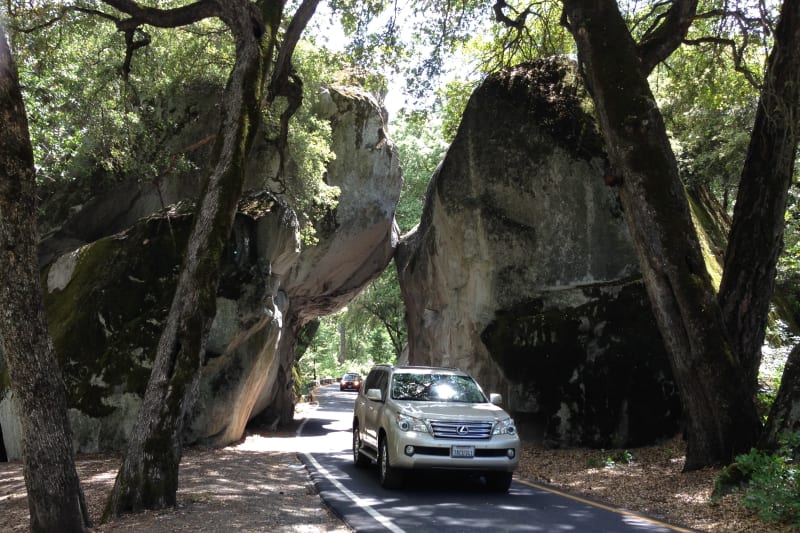 NO. 790 YOSEMITE VALLEY - Rock formation near entrance