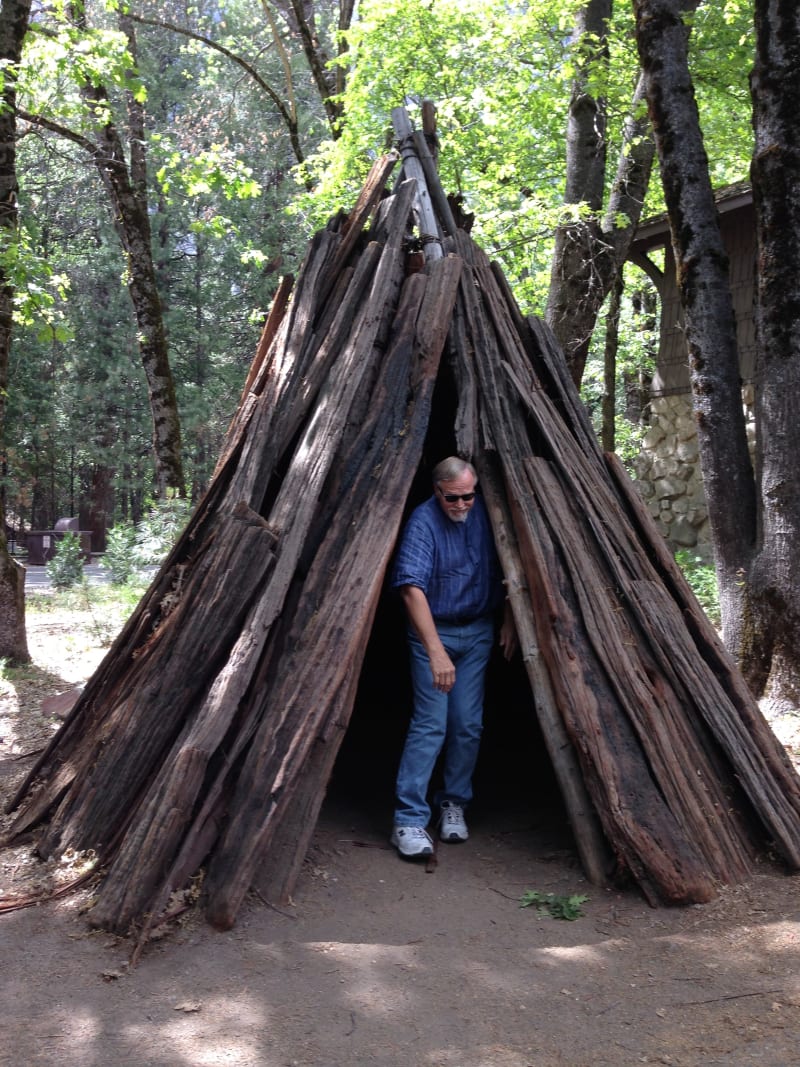 YOSEMITE VALLEY -  Umacha: Typical Miwok and Paiute home made from cedar bark 