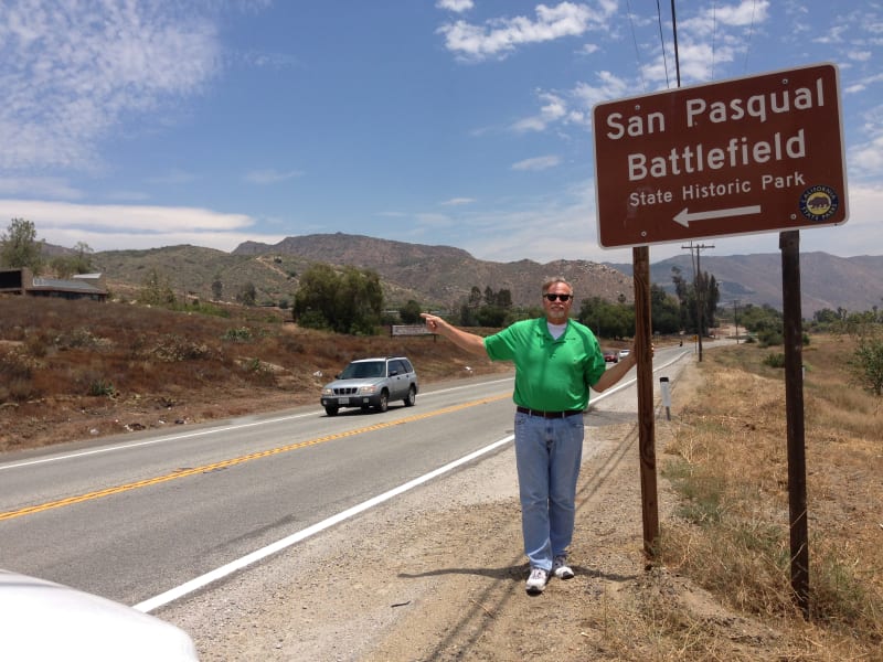 NO. 533 SAN PASQUAL BATTLEFIELD STATE PARK -Street Sign