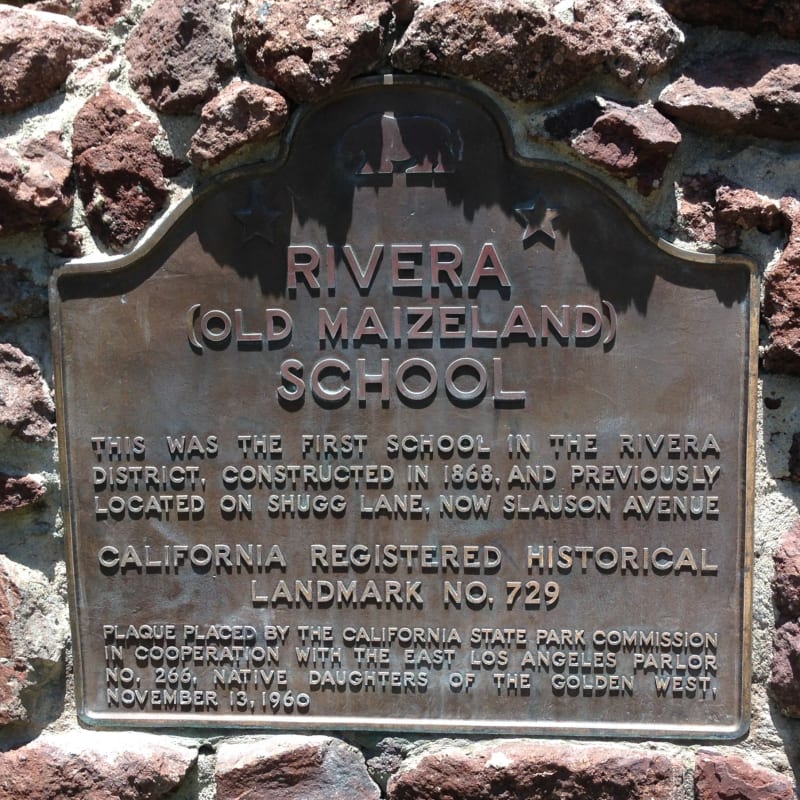 NO. 729 OLD MAIZELAND SCHOOL - State Plaque