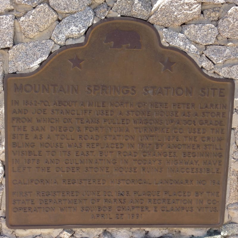 NO. 194 MOUNTAIN SPRINGS STATION - 