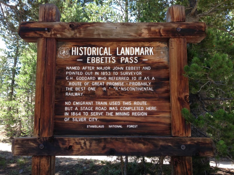 NO. 318 EBBETTS PASS ROUTE - Private marker