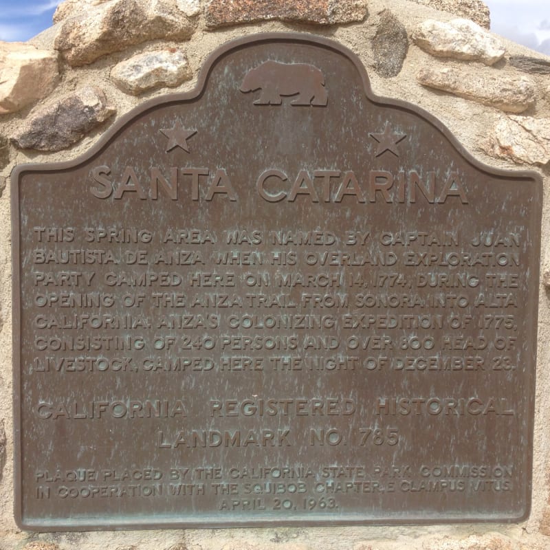 NO. 785 SANTA CATARINA - State Plaque