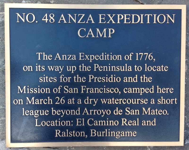 NO. 48 ANZA EXPEDITION CAMP - Plaque