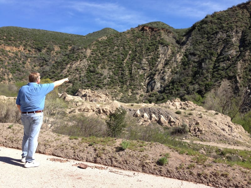 NO. 919 ST. FRANCIS DAM DISASTER SITE - East wall anchored to landslide