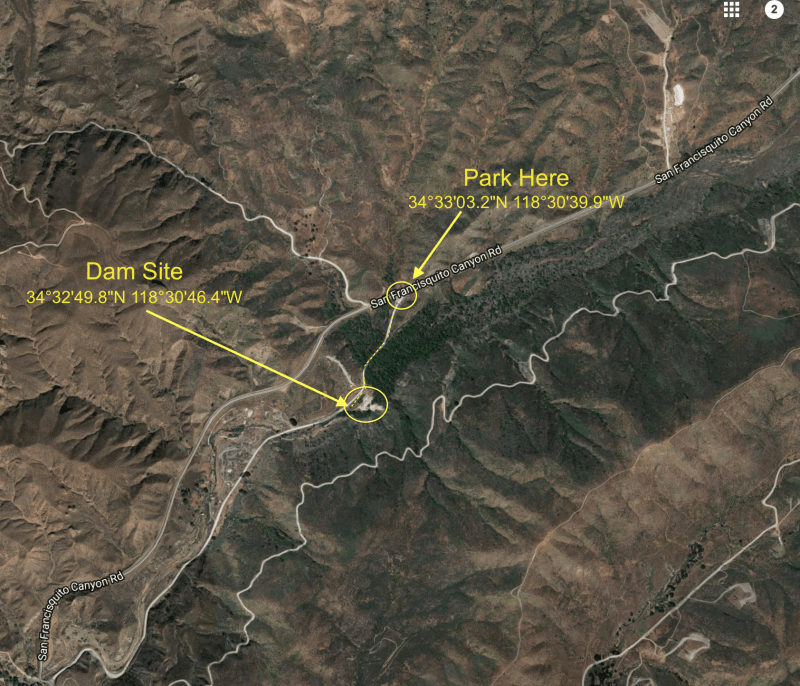 NO. 919 ST. FRANCIS DAM DISASTER SITE - Remains of the dam