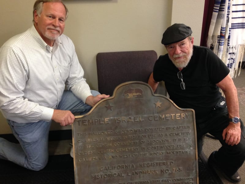 CHL #765  Temple Israel Cemetery - Sheldon Barr and State Plaque is in storage