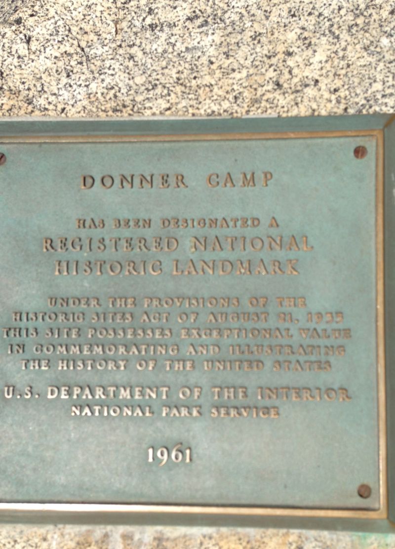 CHL #134 - Donner Party Memorial National Plaque