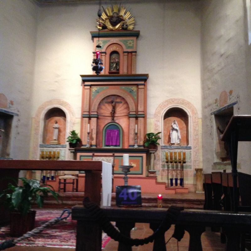 CHL #242 - Mission San Diego de Alcala --Front altar