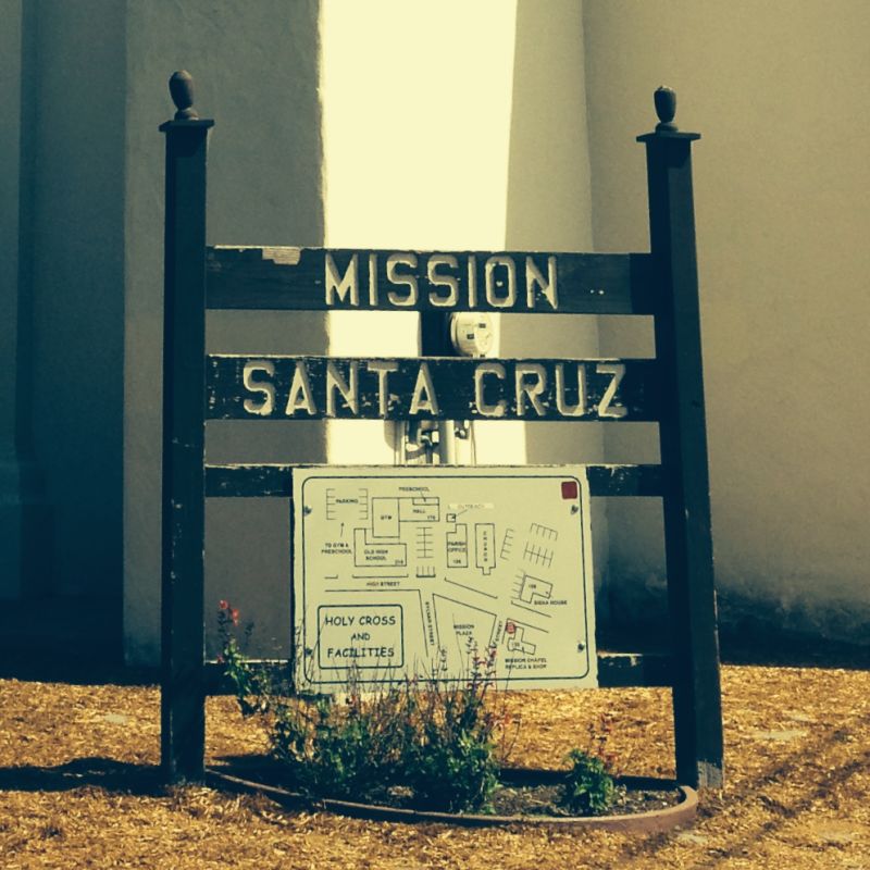 NO. 342 SITE OF MISSION SANTA CRUZ