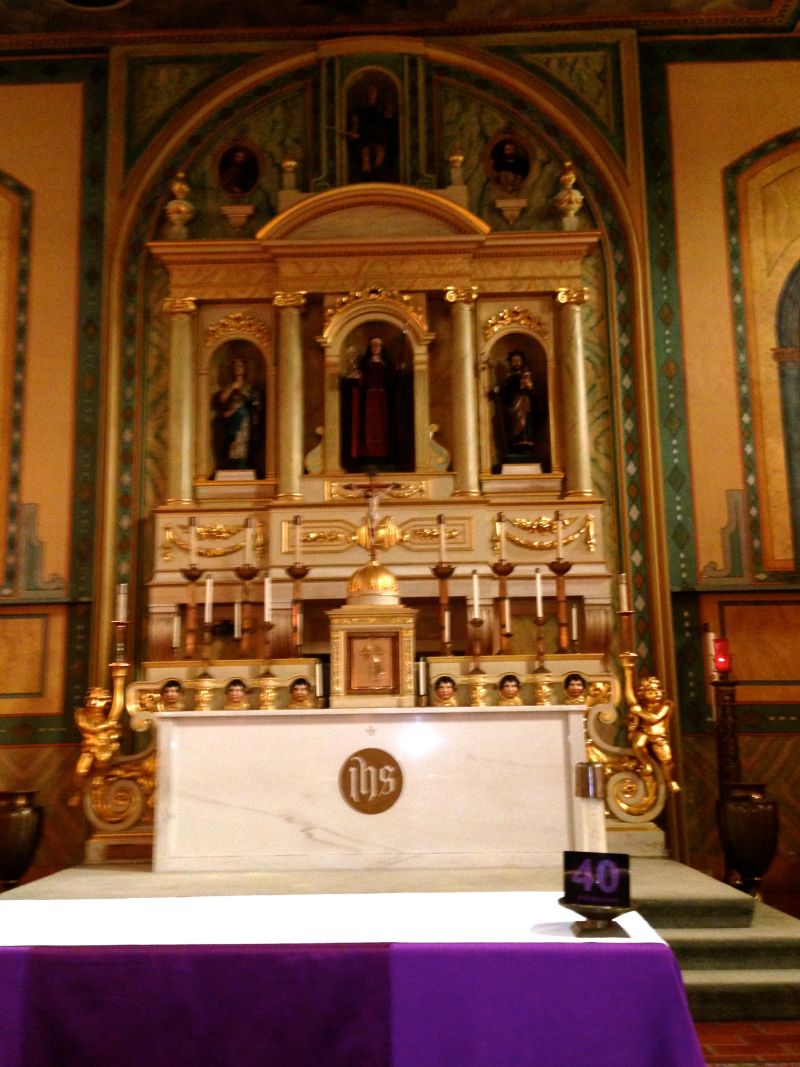 CHL #338 Mission Santa Clara- Front Altar