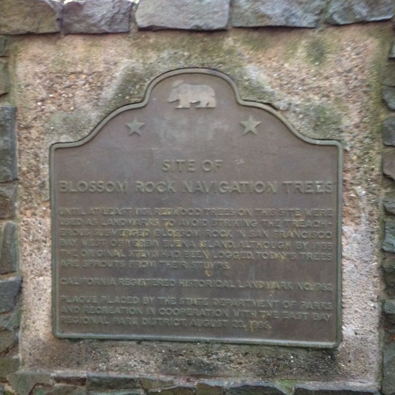 CHL #962 Blossom Rock Navigation Trees- State Plaque