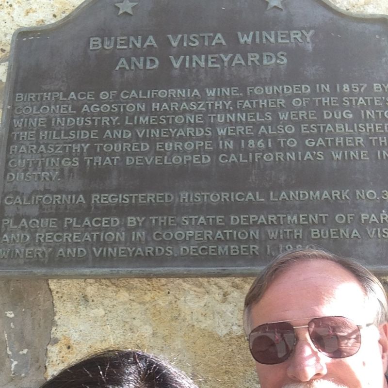 CHL #392 Buena Vista Winery- State Plaque