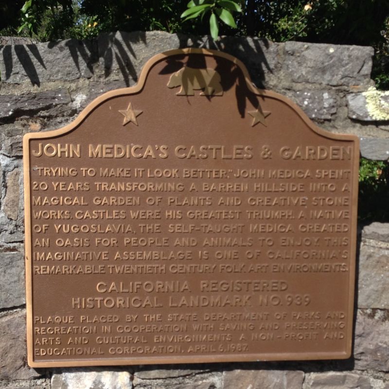 CHL #939 JOHN MEDICA GARDENS State Plaque