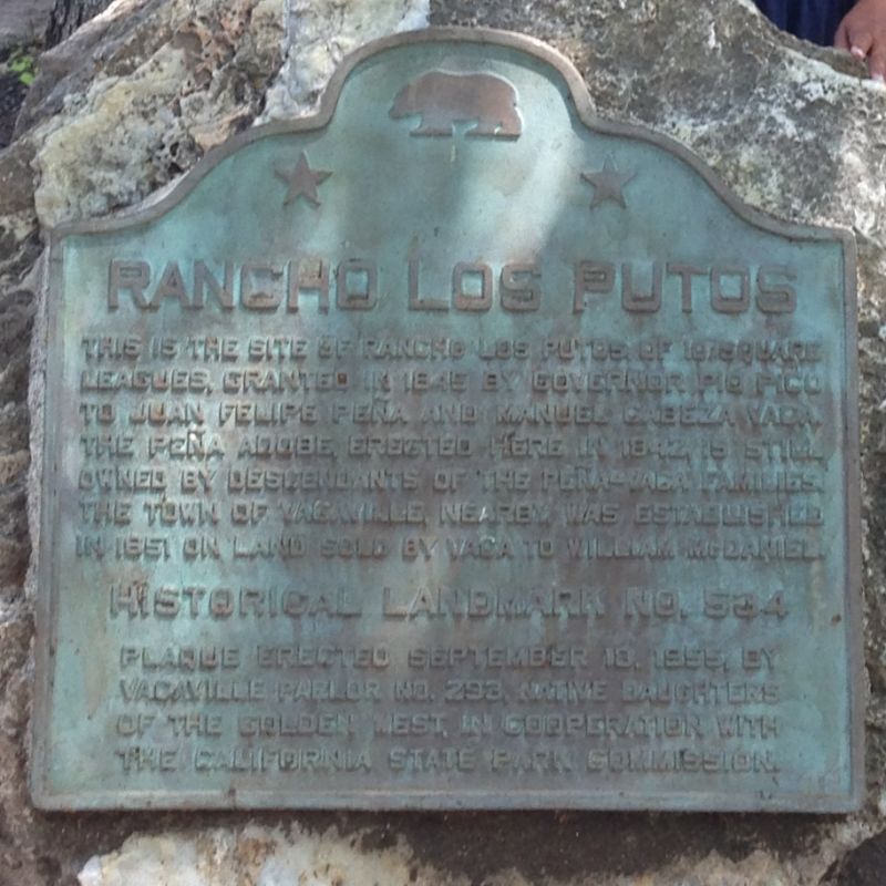 CHL #534 - Peña Adobe State Plaque