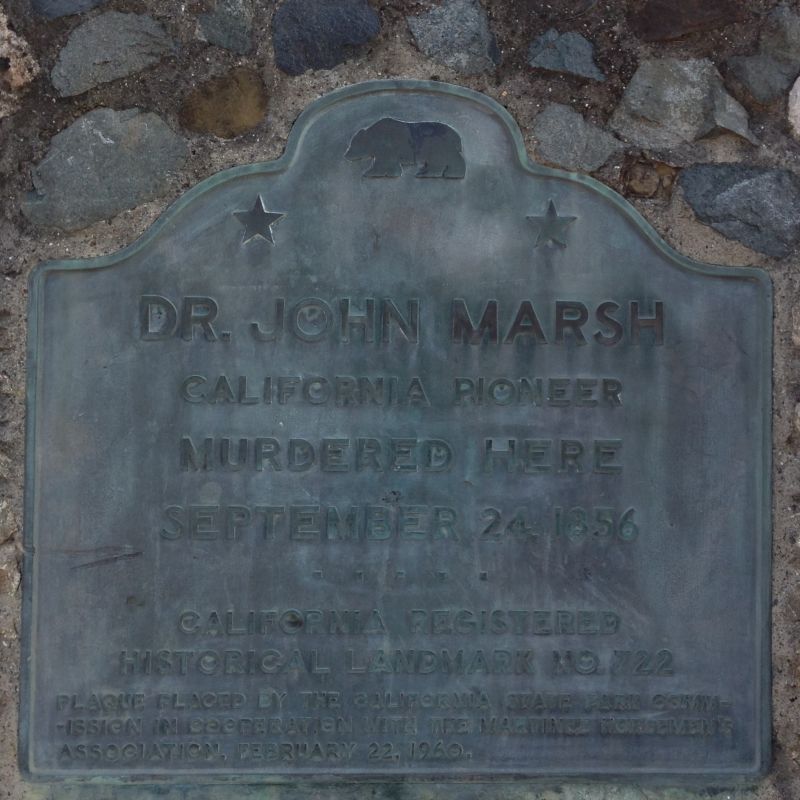 CHL #722 - Marsh Murder Site State Plaque
