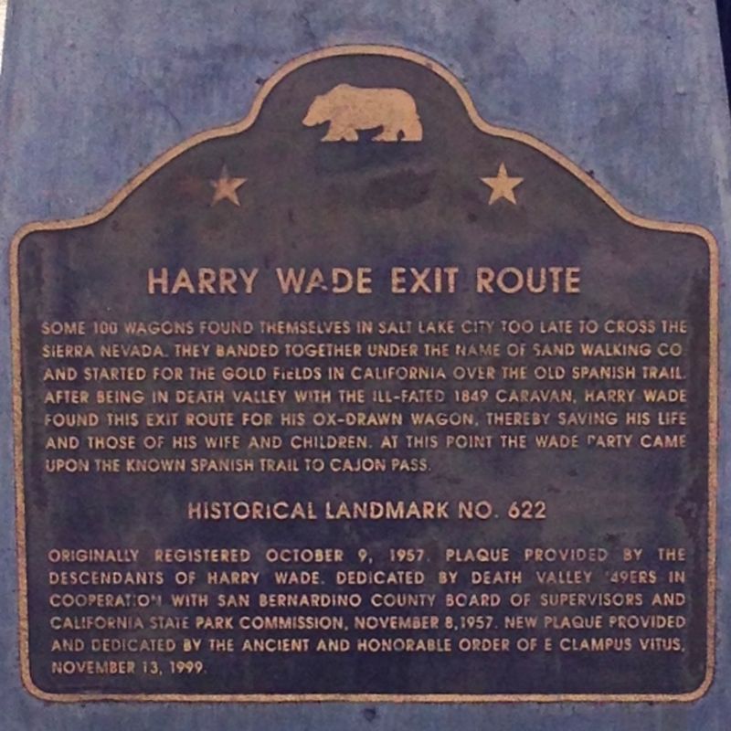 CHL #622 - Harry Wade Exit Route State Plaque