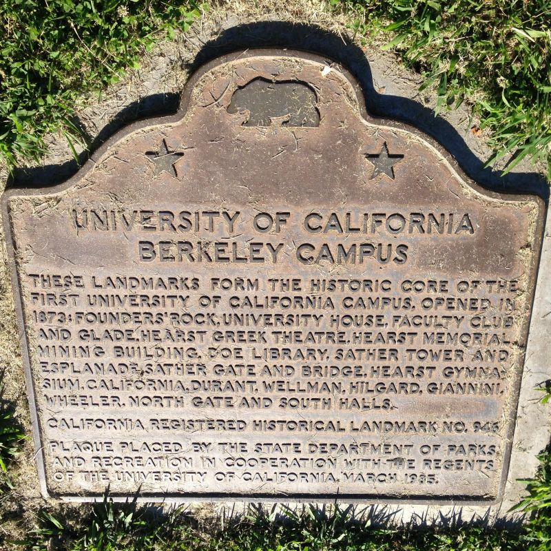 CHL #946 University of California, Berkeley State Plaque