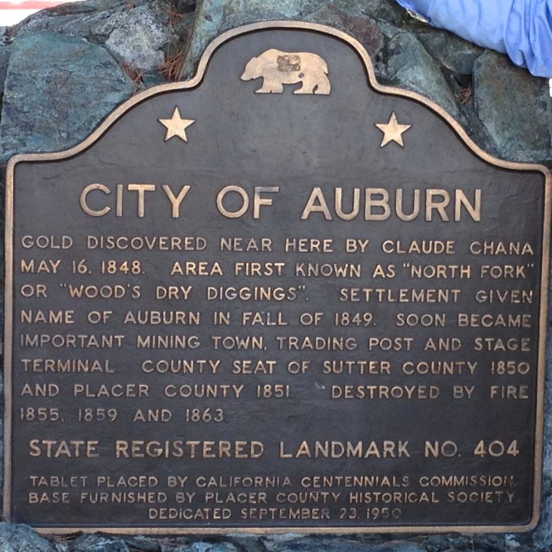 CHL #404 Auburn, State Plaque