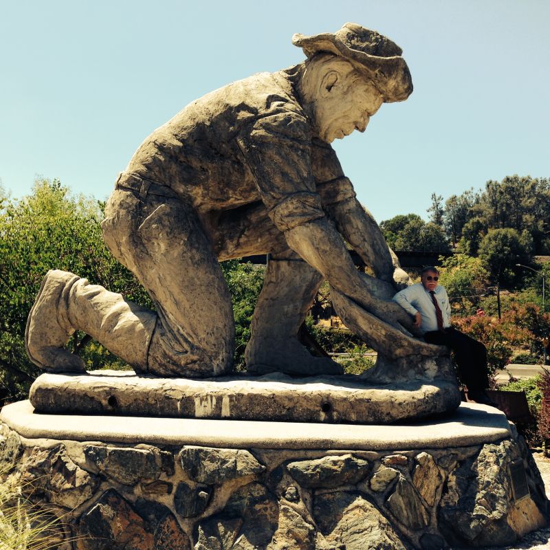 CHL #404 Auburn, Gold Miner by Ken Fox (Near the State Plaque)