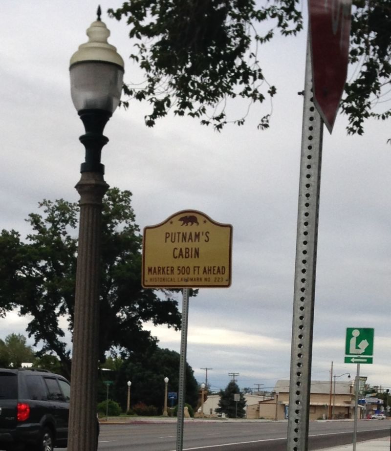 CHL #223 Putnam's Cabin Street Sign
