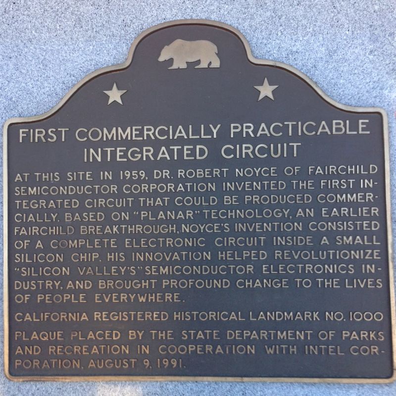 CHL #1000 Integrated Circuit Invention Site State Plaque