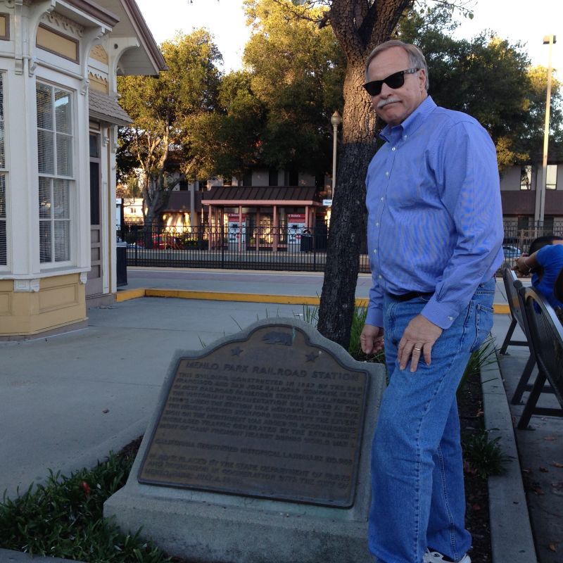 CHL #955 Southern Pacific Depot: Menlo Park Marker