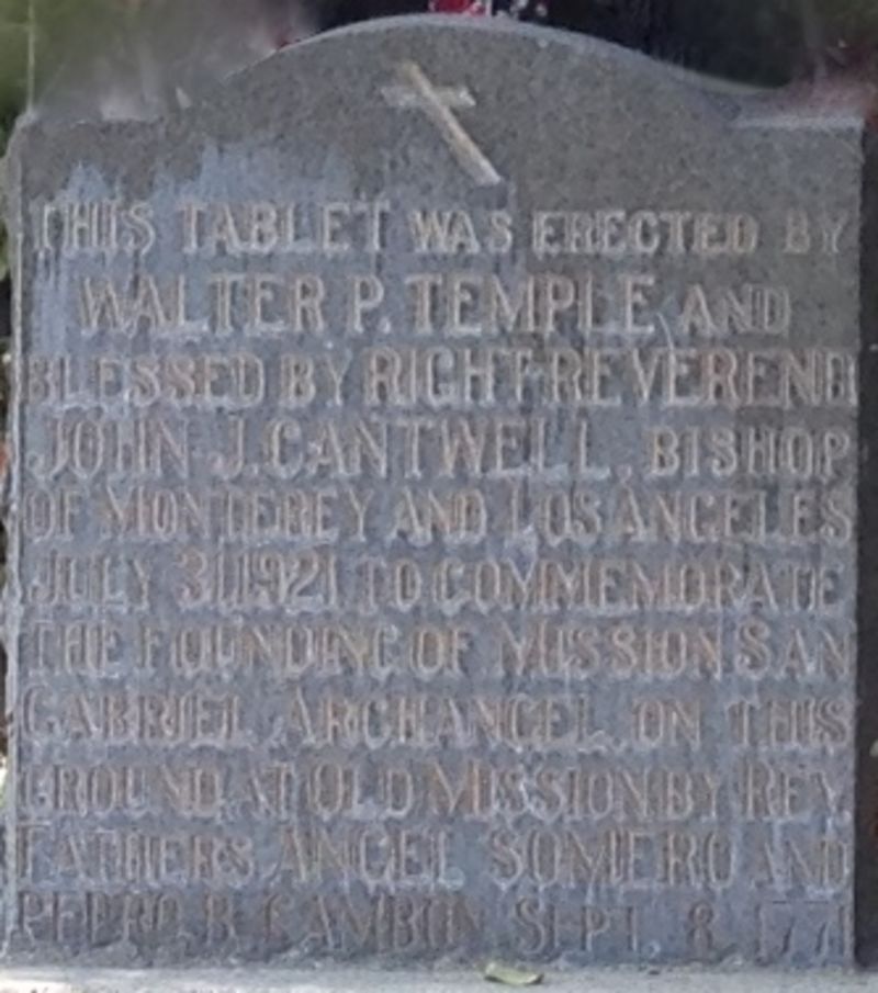 CHL #161 Site of Mission Vieja Private Plaque