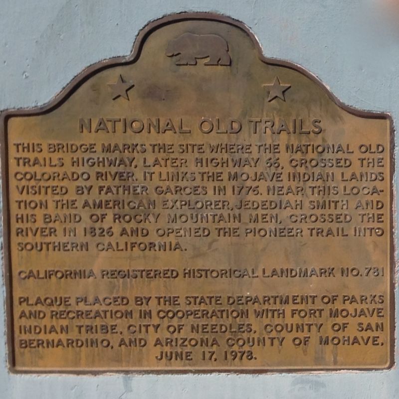 CHL #781 National Old Trails Monument State Plaque