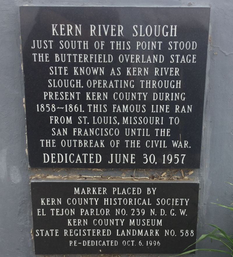 CHL #588 Kern River Slough Station Private Plaque
